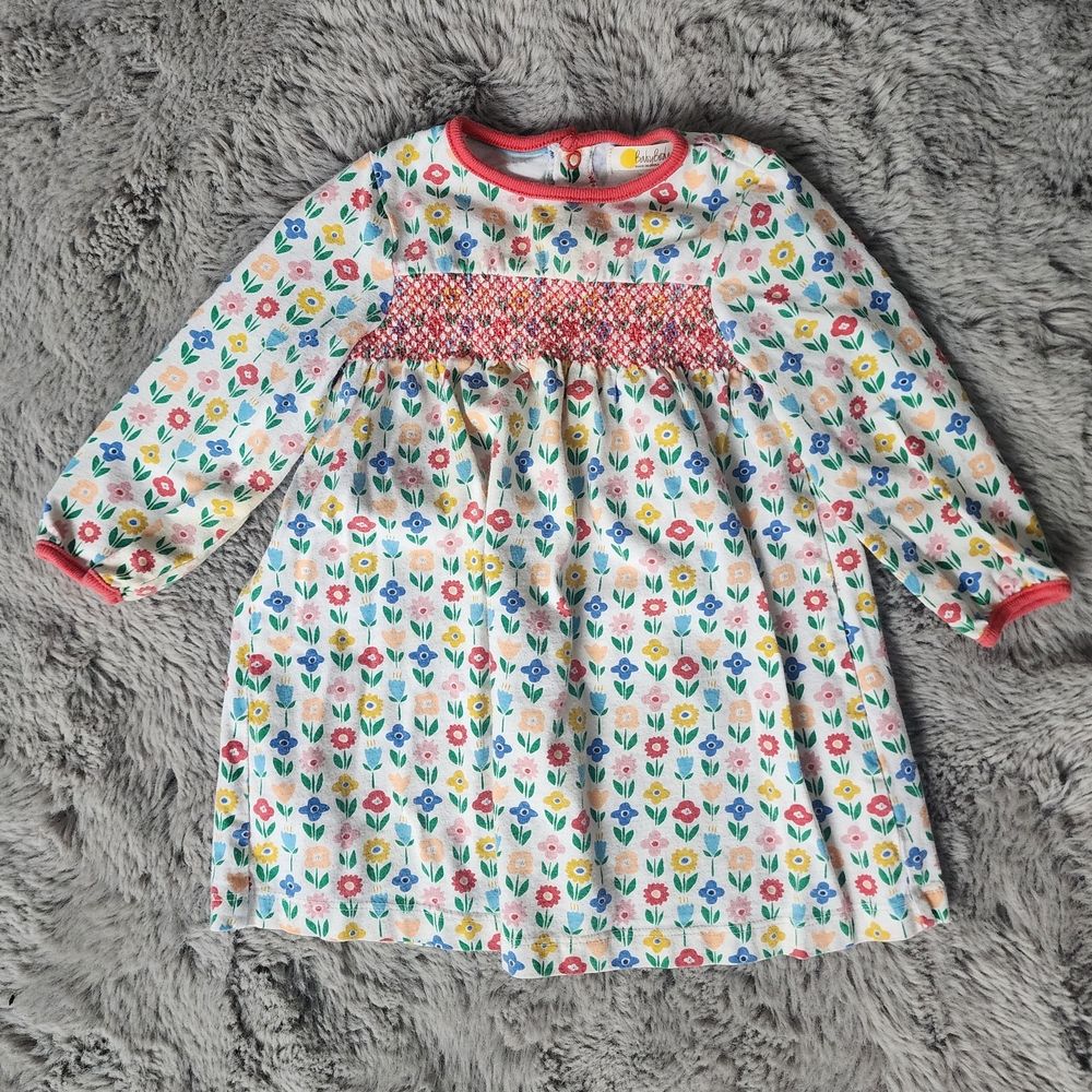 Colorful Floral-print Baby Boden Dress